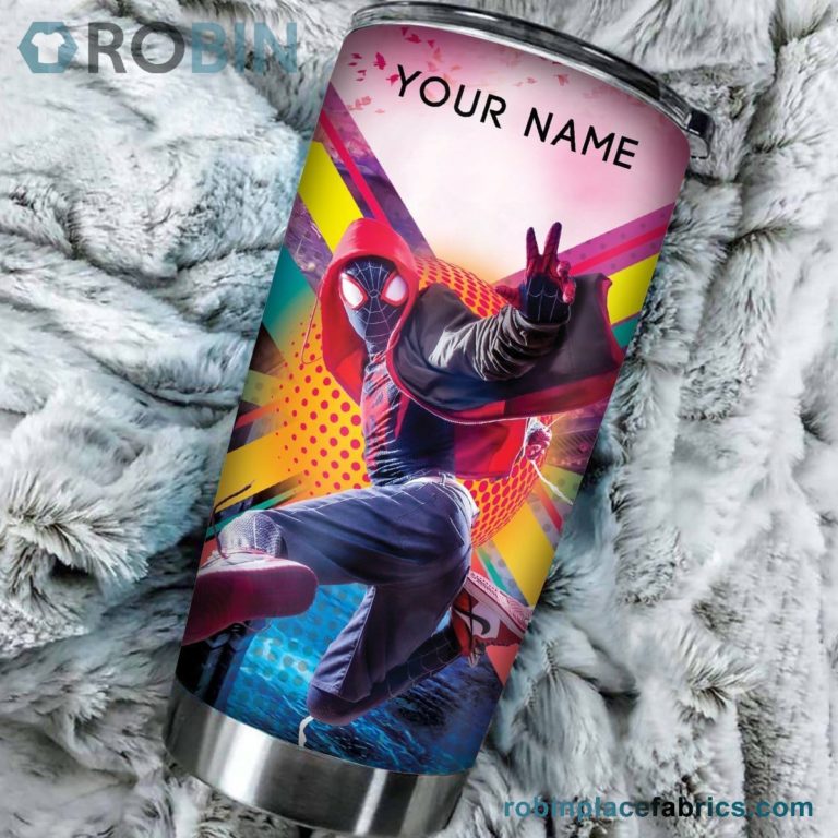 Personalized Spidey Miles Stainless Steel Tumblers Cup