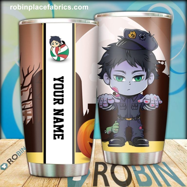 Personalized Zombie Guard Keiji Akaashi Stainless Steel Tumblers Cup