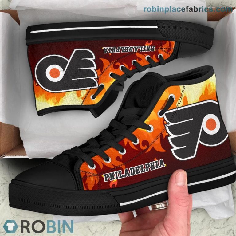 Phialadelphia Flyers Canvas Shoes High Top