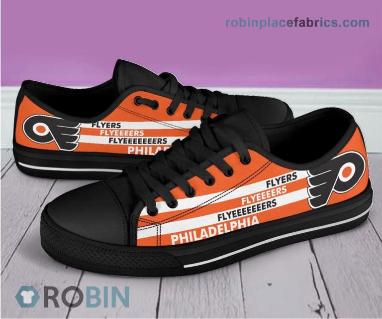 Phialadelphia Flyers Canvas Shoes Low Top
