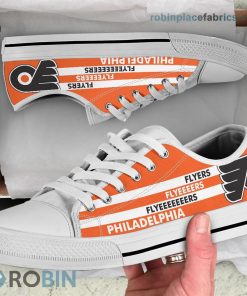 Phialadelphia Flyers Canvas Shoes Low Top Phialadelphia Flyers Canvas Shoes Low Top