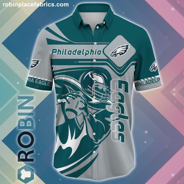 Philadelphia Eagles NFL Casual Button Down Hawaiian Shirts