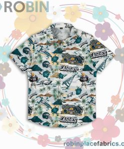 Philadelphia Eagles Nfl Print Button Up Shirt