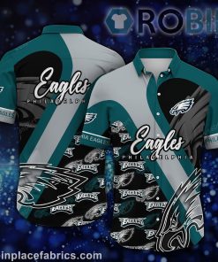 Philadelphia Eagles NFL Short Sleeve Button Down Shirt