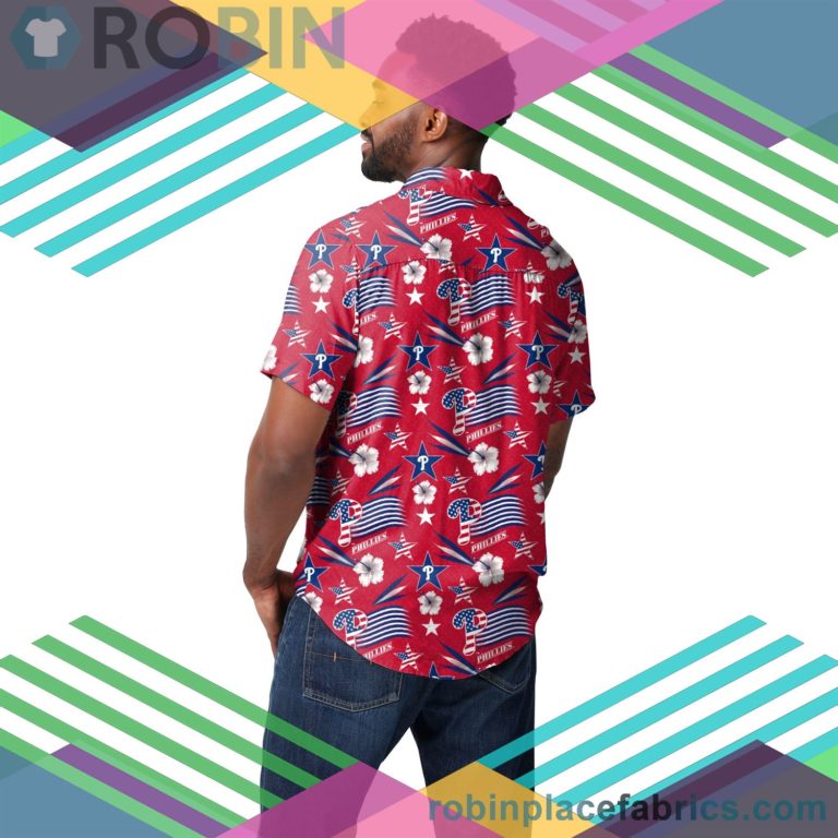 Philadelphia Phillies Mlb Americana Button Up Shirt