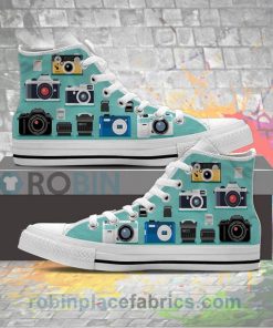 Photography Camera Canvas High Top Sneaker