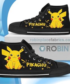 Pikachu Canvas High Top Shoes
