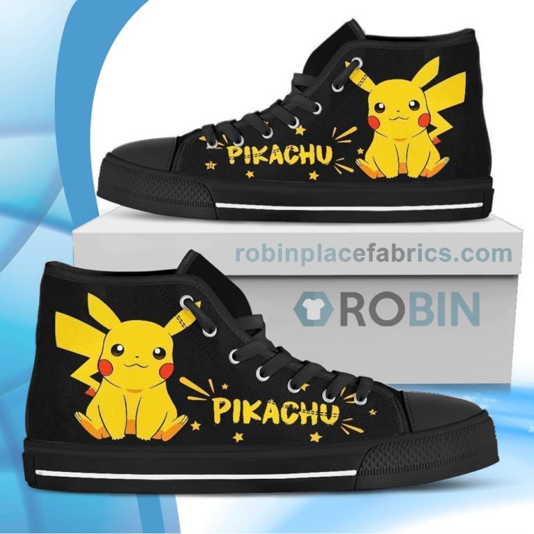 Pikachu Canvas High Top Shoes