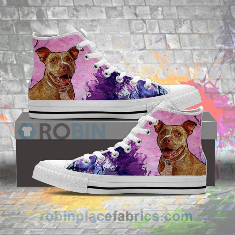 Pitbull Lovers Canvas High Top Sneaker