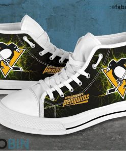 Pittsburgh Penguins Canvas Shoes High Top