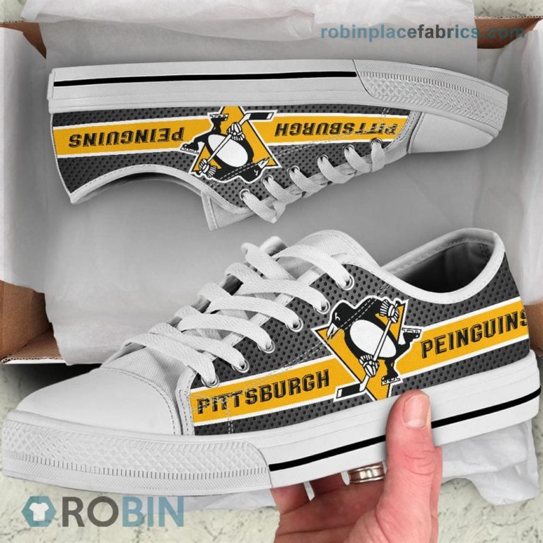 Pittsburgh Penguins Canvas Sneaker Low Top
