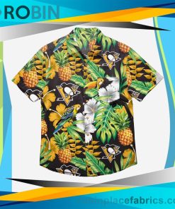 Pittsburgh Penguins Floral Button Up Shirt