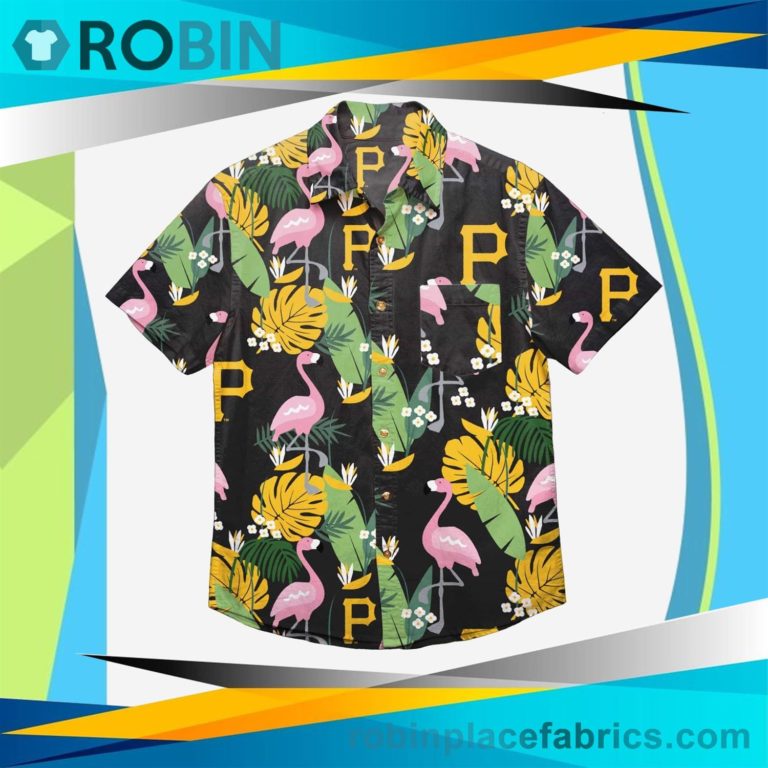 Pittsburgh Pirates Floral Button Up Shirt