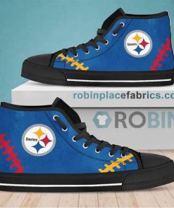 Pittsburgh Steeers Canvas Shoes High Top