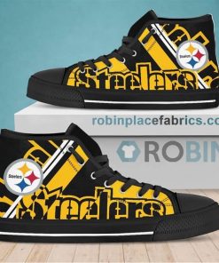 Pittsburgh Steelers Canvas High Top Shoes