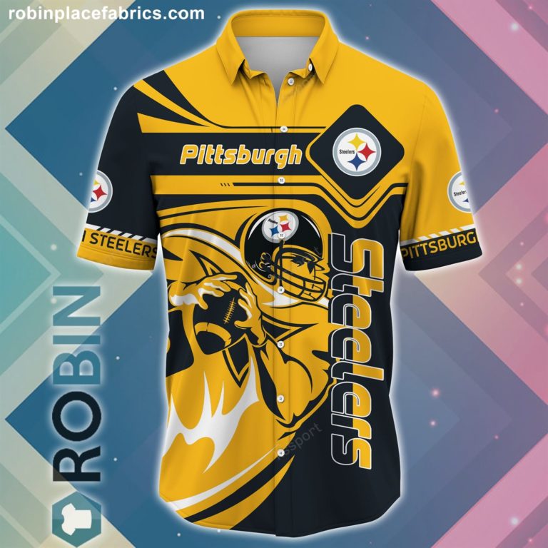 Pittsburgh Steelers NFL Casual Button Down Hawaiian Shirts