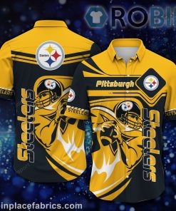 Pittsburgh Steelers NFL Casual Button Down Hawaiian Shirts