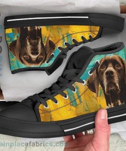 Pointer Dog Sneakers Colorful Canvas High Top Shoes