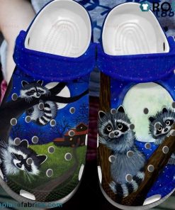 Raccoon Play With The Moon Crocs Shoes