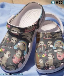 Rainbow Sloth Energy Saving Crocs Shoes