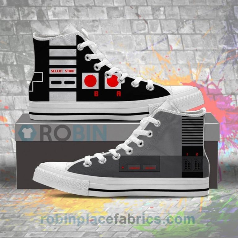 Retro Gaming Canvas High Top Sneaker