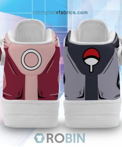 Sakura Haruno and Sasuke Uchiha Sneakers Air Mid Custom Anime Shoes Sakura Haruno and Sasuke Uchiha Sneakers Air Mid Custom Anime Shoes