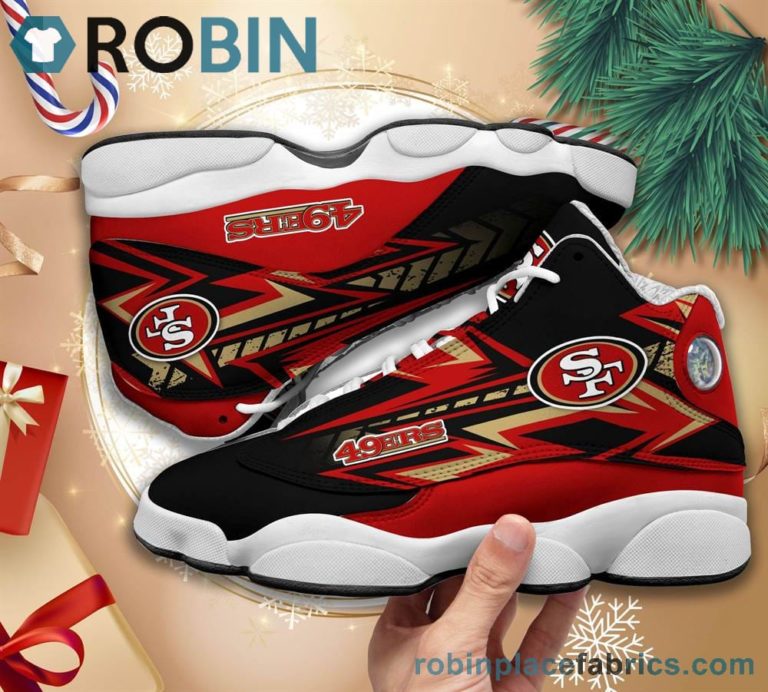 San Francisco 49ers NFL Air Jordan 13 Sneakers