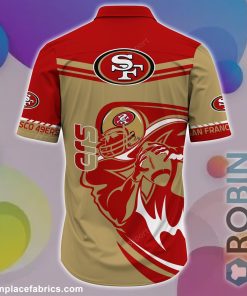 San Francisco 49ers NFL Casual Button Down Hawaiian Shirts