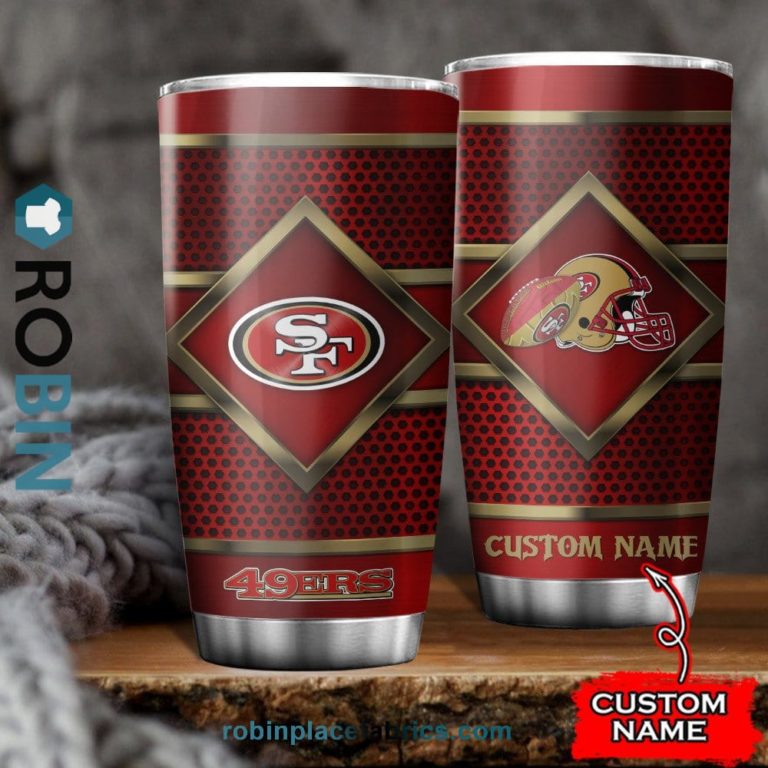 San Francisco 49ers NFL Custom Name Tumblers Cup