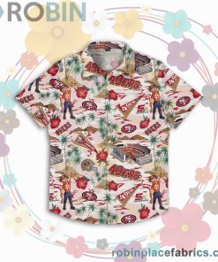 San Francisco 49ers Nfl Print Button Up Shirt San Francisco 49ers Nfl Print Button Up Shirt
