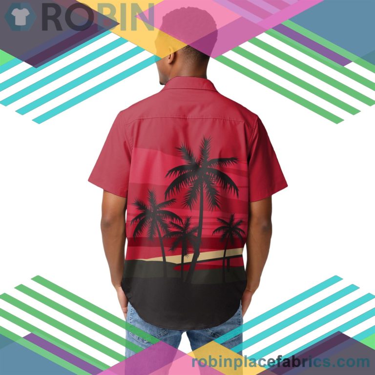 San Francisco 49ers Nfl Tropical Sunset Button Up Shirt