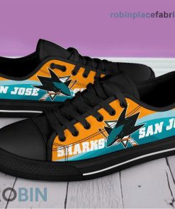 San Jose Sharks Canvas Low Top Shoes San Jose Sharks Canvas Low Top Shoes