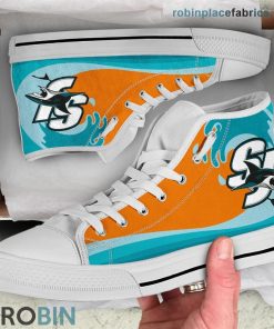 San Jose Sharks Canvas Shoes High Top