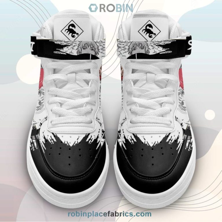 Sasori Sneakers Air Mid Custom Akatsuki Anime Shoes