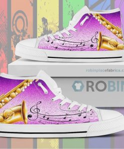 Saxophone Canvas High Top Sneaker