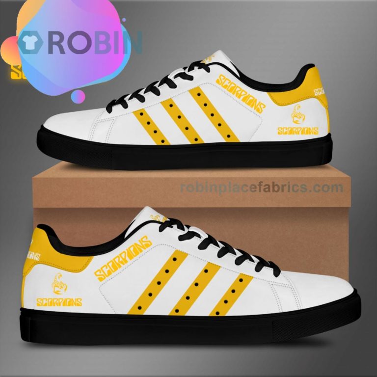 Scorpions White Leather Low Top Sneaker – Stan Smith Sneaker