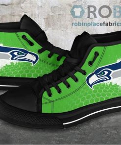 Seattle Seahawks Canvas Shoes High Top