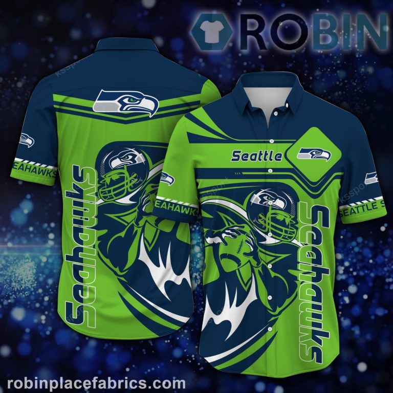 Seattle Seahawks NFL Casual Button Down Hawaiian Shirts