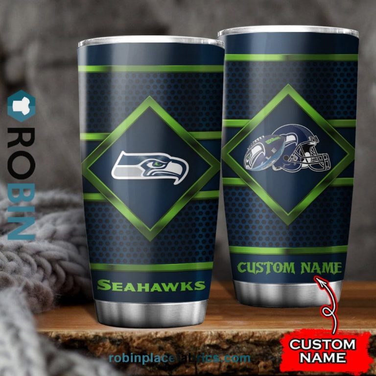 Seattle Seahawks NFL Custom Name Tumblers Cup