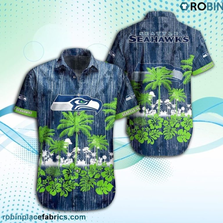 Seattle Seahawks NFL Hawaii Graphic Tropical Patterns