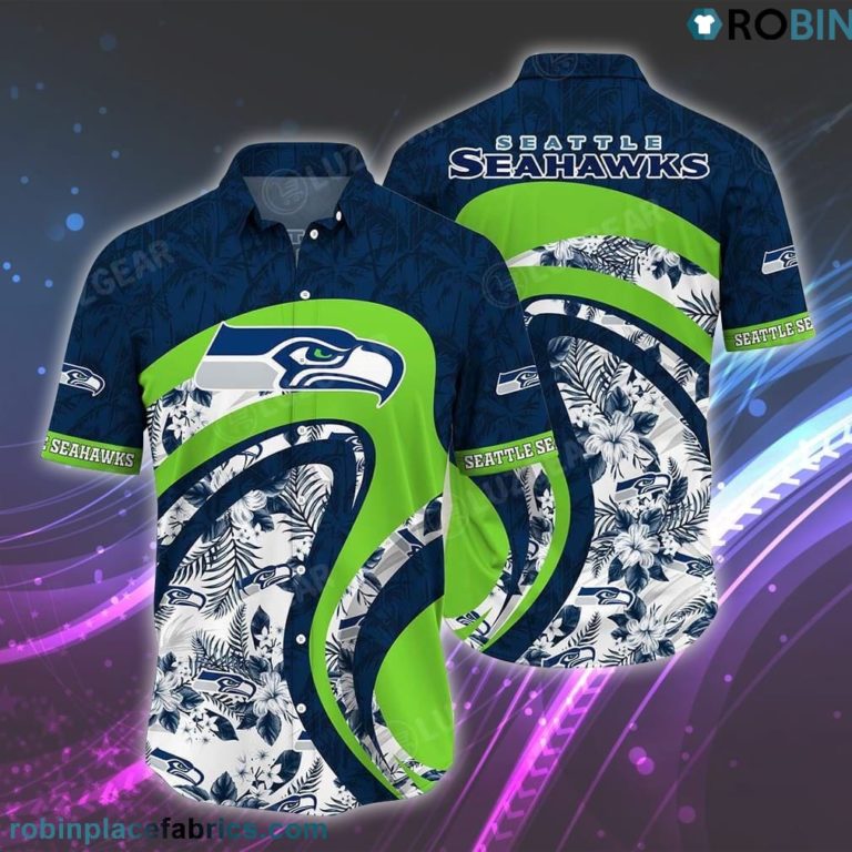 Seattle Seahawks NFL Hawaii Shirt Graphic Floral Tropical Patterns