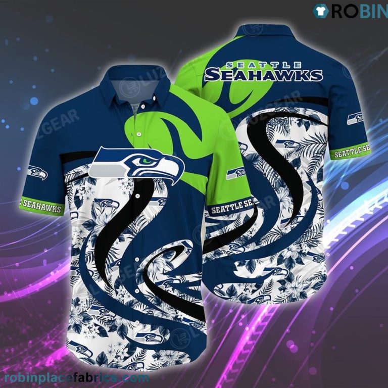 Seattle Seahawks NFL Hawaii Shirt Tropical Patterns Graphic