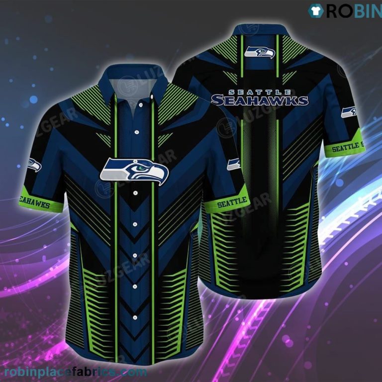 Seattle Seahawks NFL Hawaiian Shirt Summer Short Sleeve Button Down Shirt