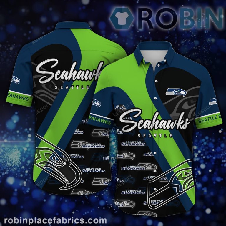 Seattle Seahawks NFL Short Sleeve Button Down Shirt