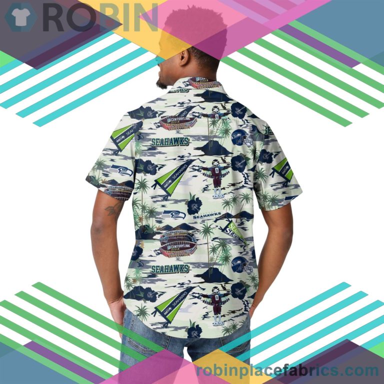 Seattle Seahawks Nfl Short Sleeve Button Up Shirt