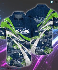 Seattle Seahawks NFL Summer Hawaiian Shirt Floral Pattern Graphic