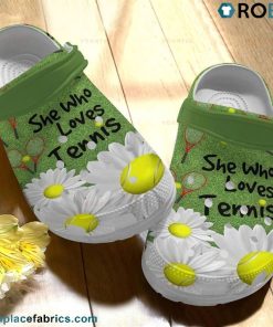 She Who Loves Tennis Crocs Shoes