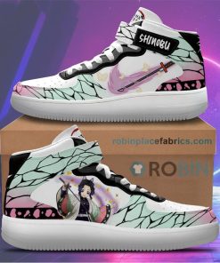 Shinobu Kocho Sneakers Air Mid Custom Anime Demon Slayer Shoes Shinobu Kocho Sneakers Air Mid Custom Anime Demon Slayer Shoes