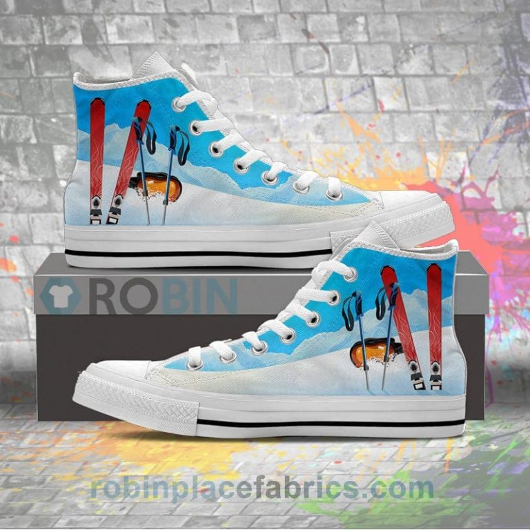 Skiing Addict Canvas High Top Sneaker
