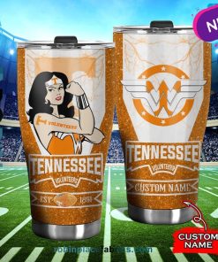 South Carolina Gamecocks Wonder Woman Custom Name Stainless Steel Tumblers Cup